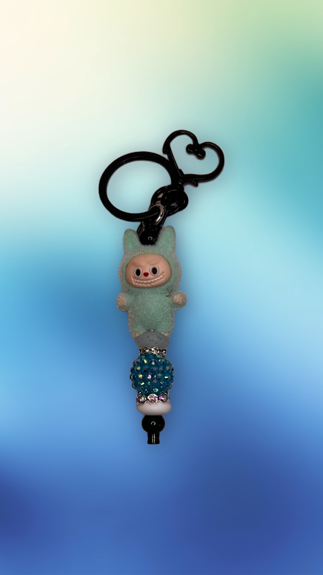 Monster beaded keychain