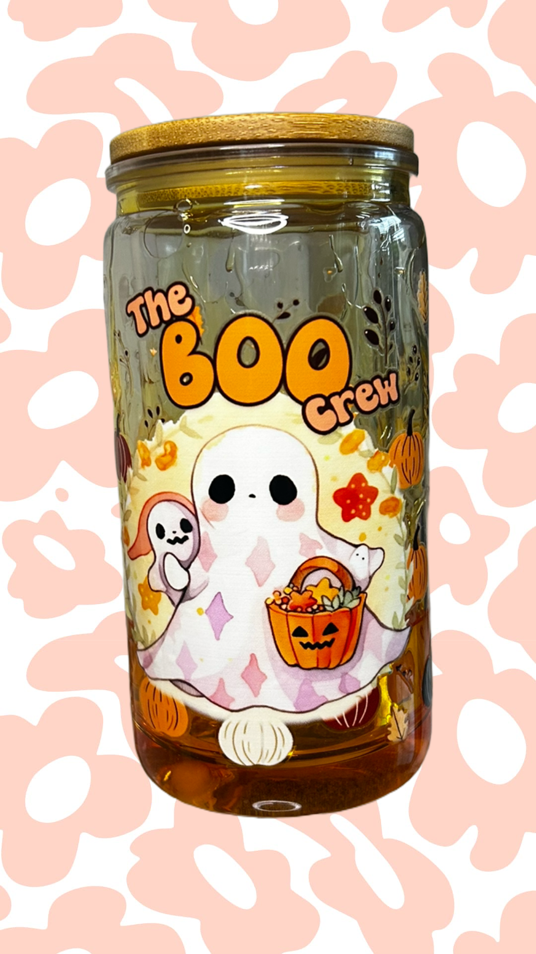 The Boo Crew- drip snowglobe 16oz tumbler