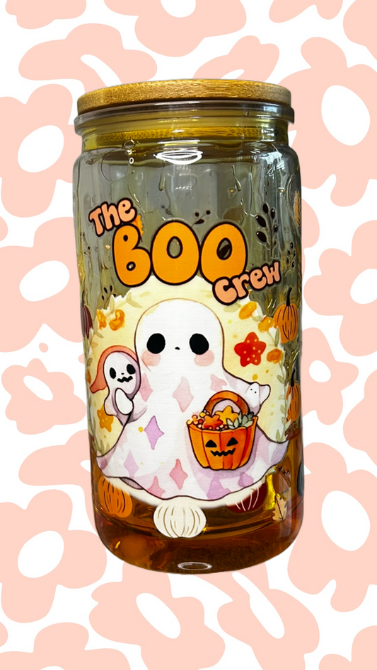 The Boo Crew- drip snowglobe 16oz tumbler