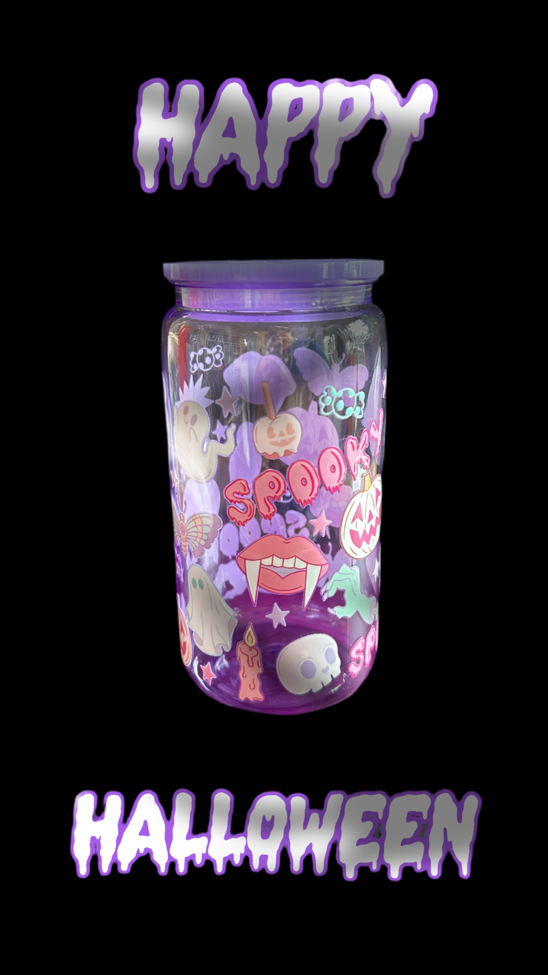Spooky Halloween 16oz tumbler